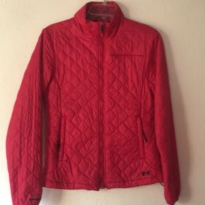 Underamour pink windbreaker jacket